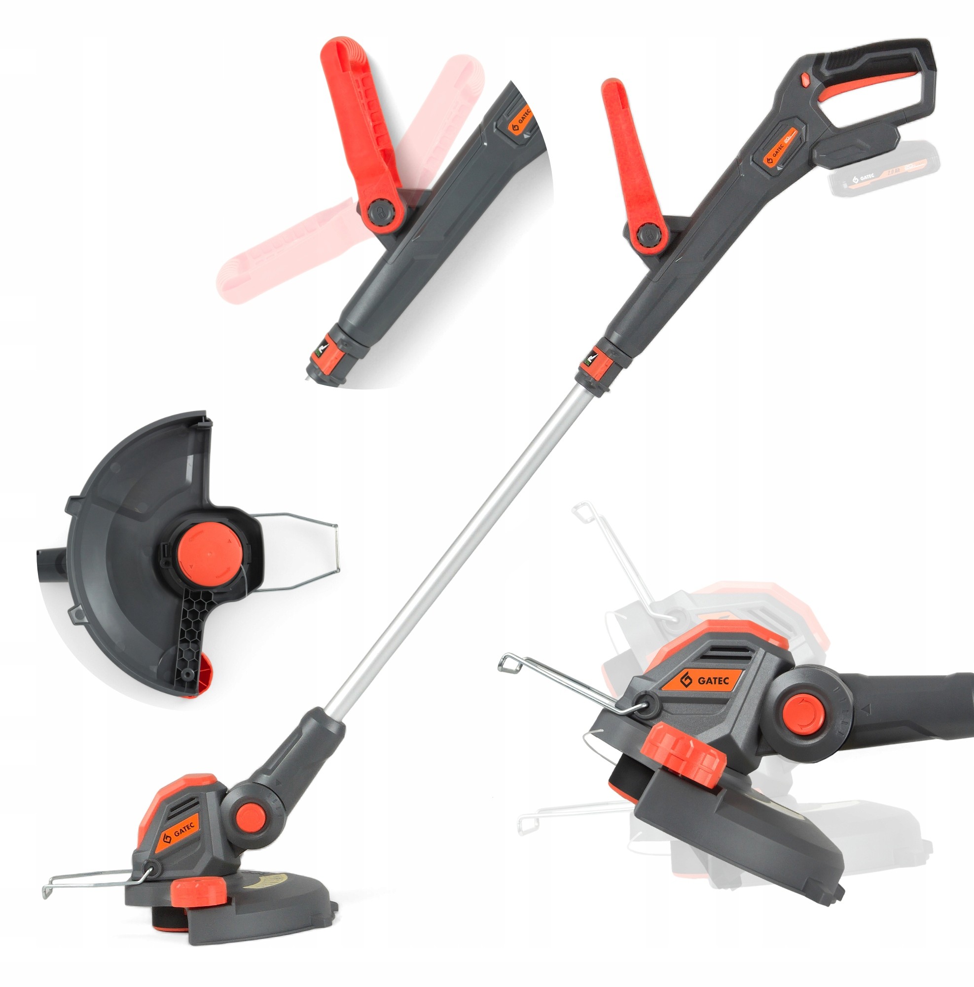Akumulátorový zastrihávač, elektrický zastrihávač 20V s 30 cm strunou EdgeCut